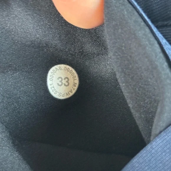 Lululemon Shorts Men's 33 Navy Performance Golf commission Wicking Classic ABC - Picture 6 of 7